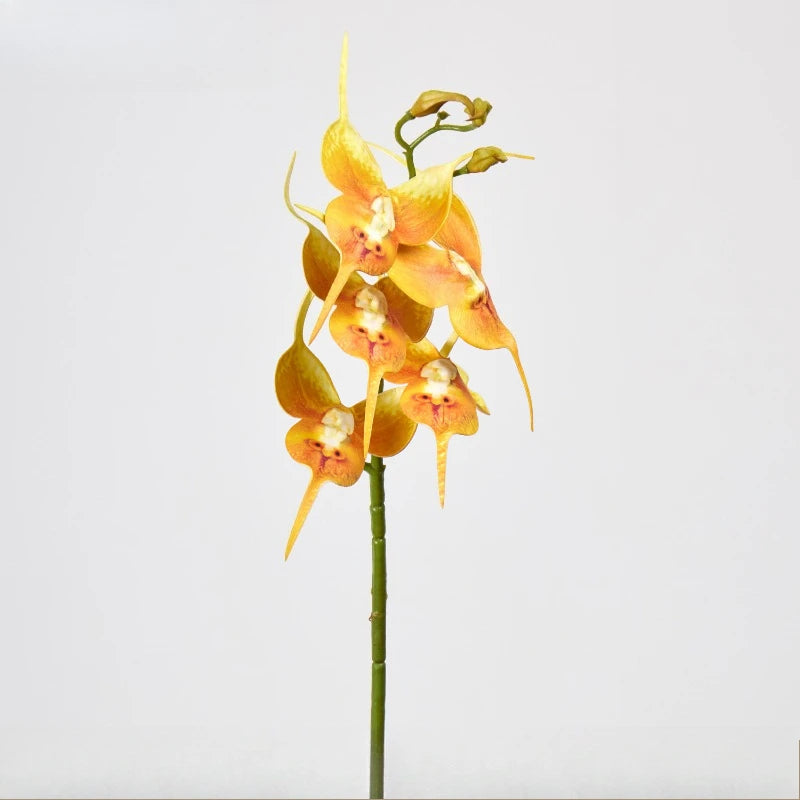 décoration mariage orchidées artificielles 5pcs violet blanc jaune modernes intérieur