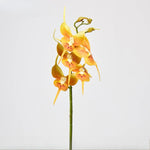 décoration mariage orchidées artificielles 5pcs violet blanc jaune modernes intérieur