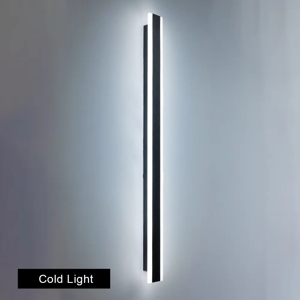 éclairage extérieur moderne applique murale led ip65 étanche noir lumiere jardin villa porte