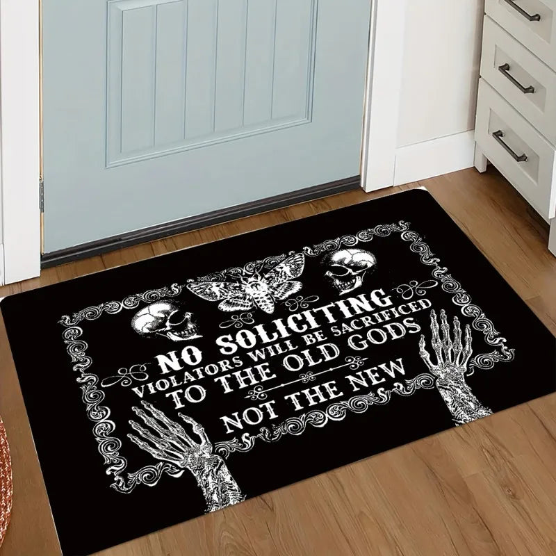 tapis sol moderne noir motifs graphiques anti dérapant facile nettoyage 30x50cm 40x60cm