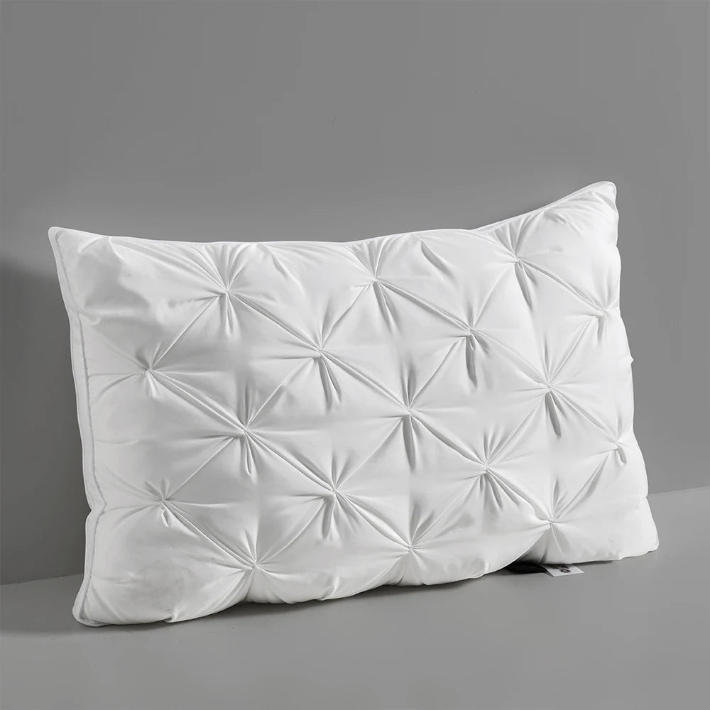oreiller blanc plissé moderne microfibre polyester rectangulaire literie voyage qualité supérieur