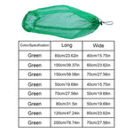 sac filet vert pratique poisson outdoor robuste cordon ajustable transparent dimensions incluses