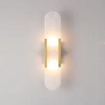 applique murale moderne marbre blanc doré texture marbrée éclairage led flux lumineux élevé murale