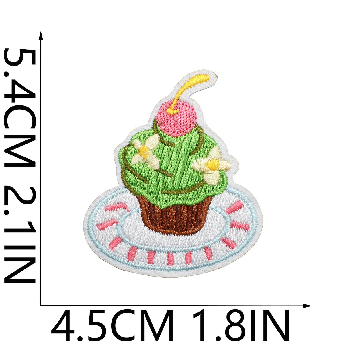 patchs décoratifs gâteaux cupcakes glaces donuts biscuits brodés écologiques fait main