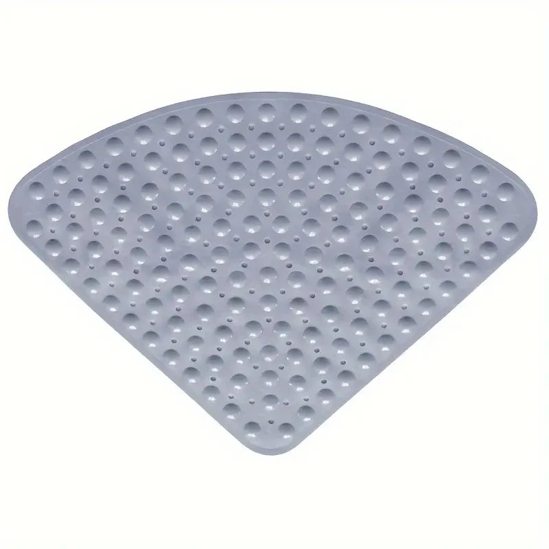 tapis bain blanc moderne perforations anti dérapage suction cups salle bain pvc lavable machine