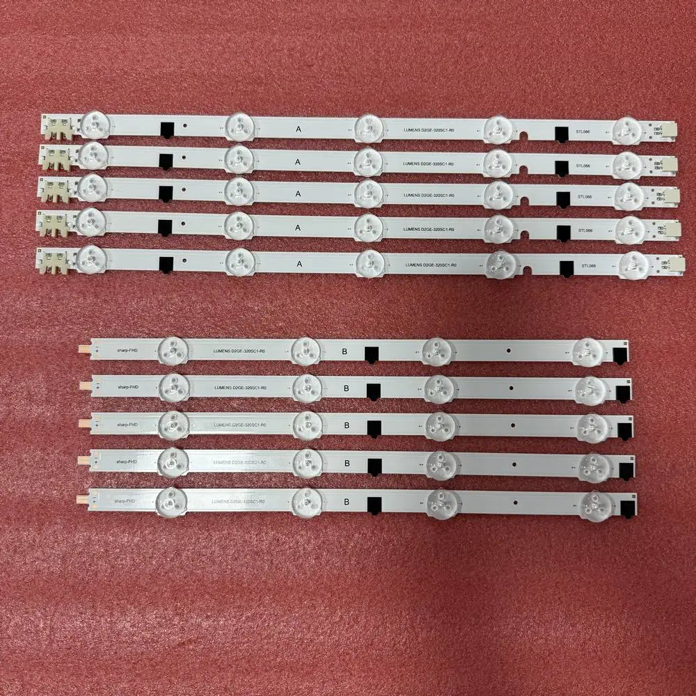 bandes led blanc modernes aluminium fixations bouton poussoir lisse régulières