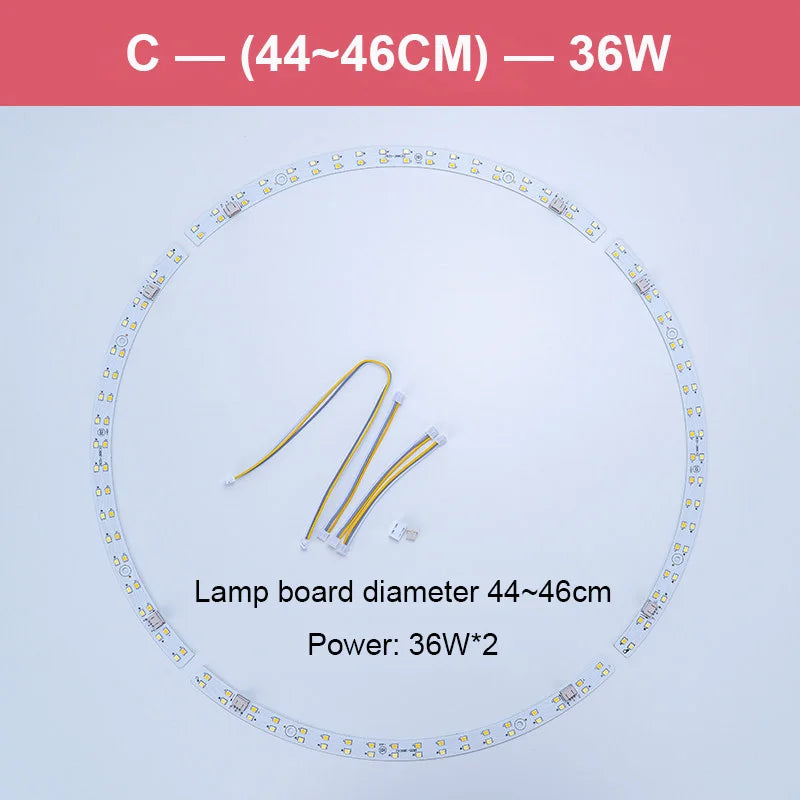 lampe led circulaire blanc moderne adhésive magnets connecteurs 45cm 30cm 41cm led haute puissance