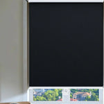 rideau solaire noir opacité moderne adhésif nano tissu protection intérieure 68x125cm