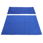 serviette moderne bleu uni polyester tissé extérieur accueil deux modernes
