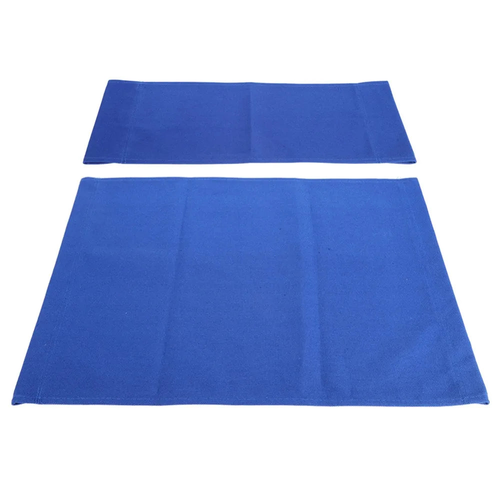 serviette moderne bleu uni polyester tissé extérieur accueil deux modernes
