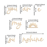lettres murales bois moderne you are my sunshine naturel minimaliste