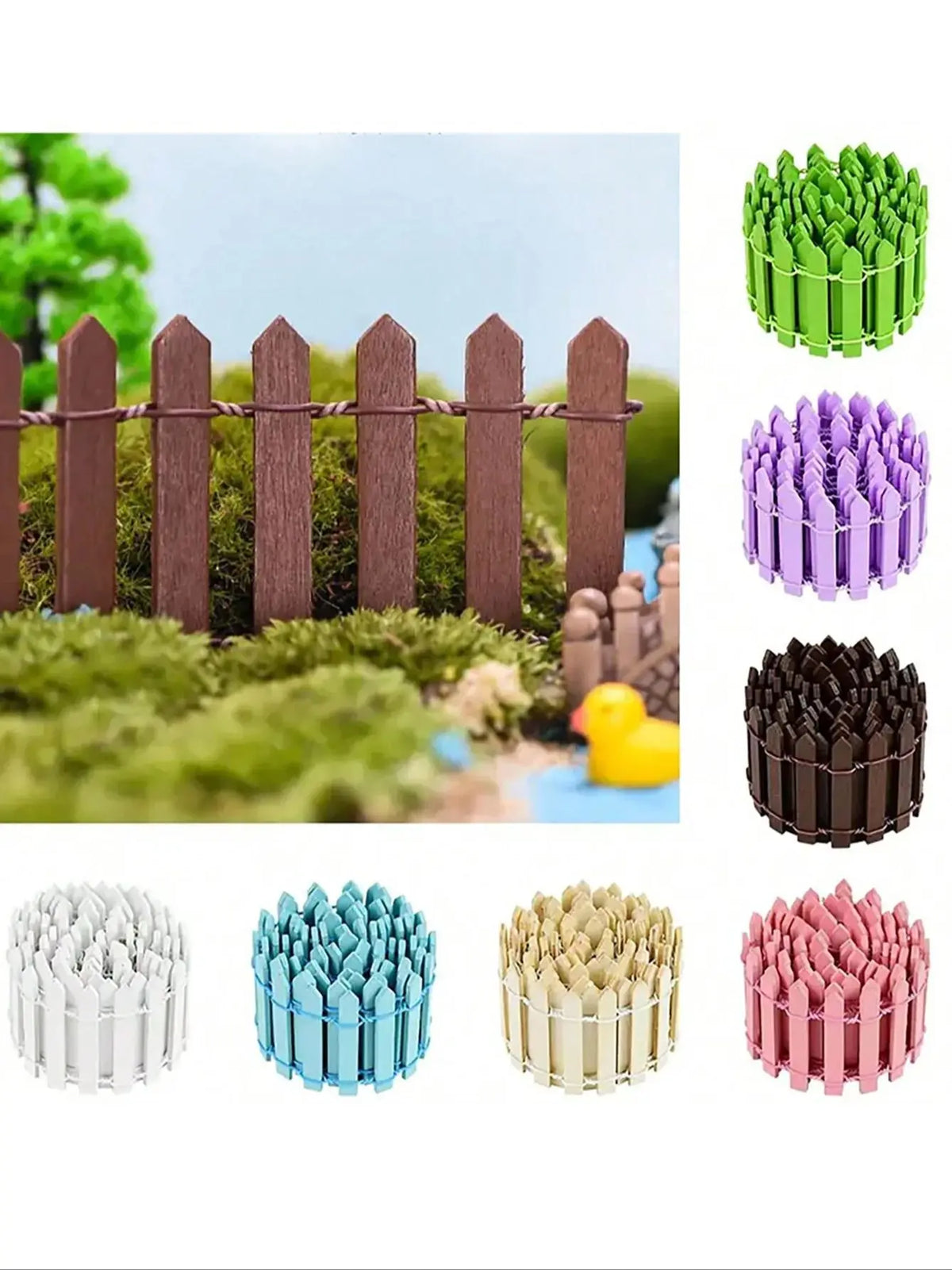 décoration jardin clôture miniature bois moderne lignes verticales simple opaque