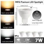 ampoules led blanc modernes gu10 gu11 mr11 35mm 50mm 220v 240v 6000k 3000k