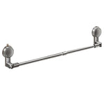 porte serviettes télescopique argenté ventouses rangement serviettes moderne salle bain cuisine