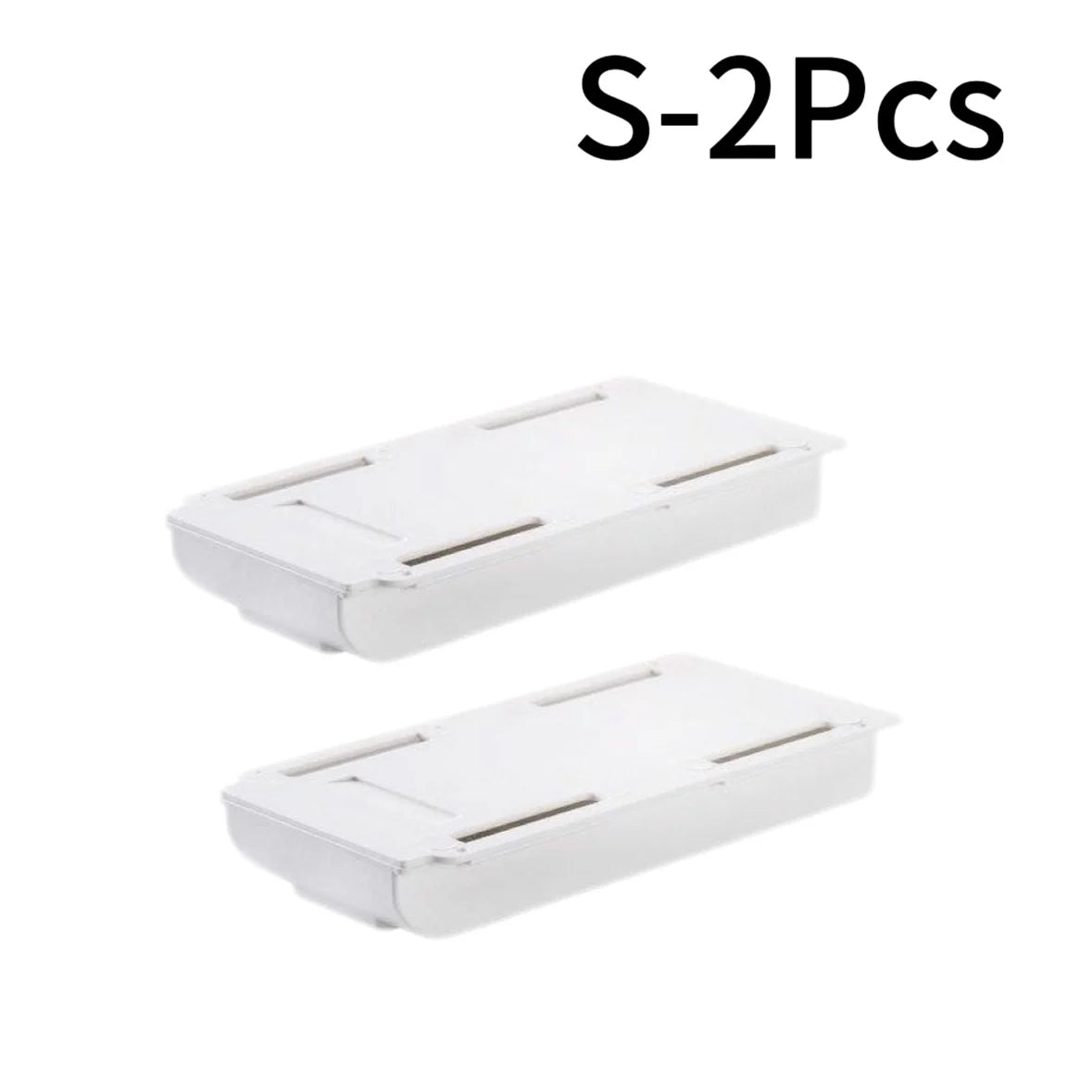 boîtes rangement tiroirs adhésives modernes pratiques blanc noir réutilisables crayons stylos calculatrice