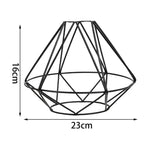 cage bougie moderne abat jour fer fini rustique noir blanc or rose e27 vintage