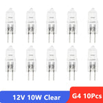 ampoules halogènes g4 transparentes opalescentes 24v 220v blanc chaud classique 10w 20w 35w 50w