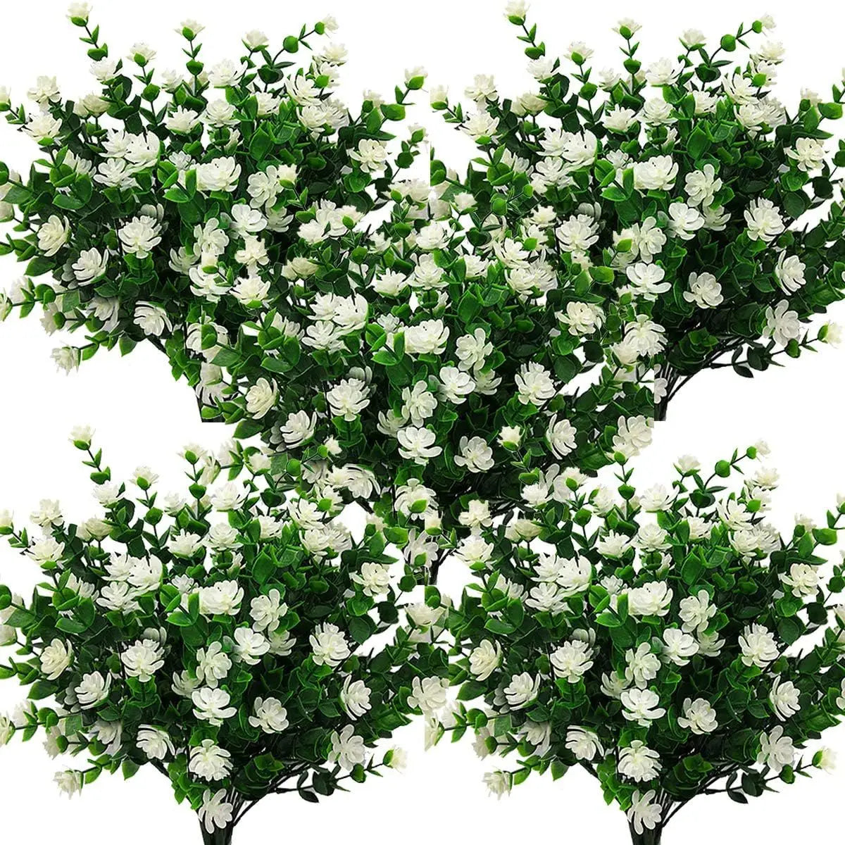 bouquet artificiel multicolore fleurs simples feuilles vertes modernes décoration intérieure extérieure