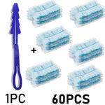 brosse poussière bleu clair douce moderne poignée 60 pièces remplacement 28cm longueur