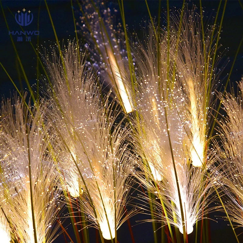 lumière artificielle verte feuilles blanches lumineuses moderne vacancesextérieur decoration solaire ip65 abs led