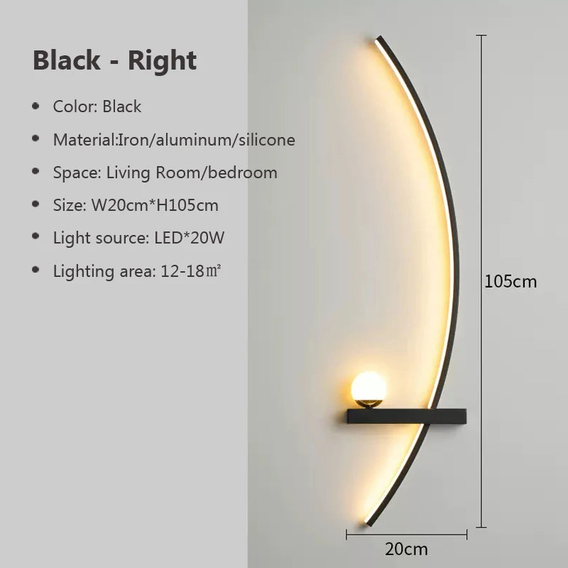 lampes murales modernes étagère translucides noires blanches minimaliste