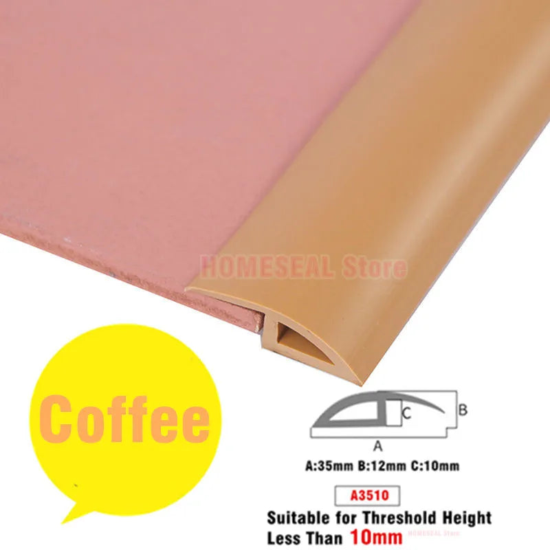 bande transition sol pvc autoadhésive noir beige moderne 3mm 7mm 12mm