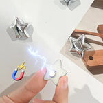 aimants étoiles argentés modernes support photo notes tableau blanc fixations murales DIY