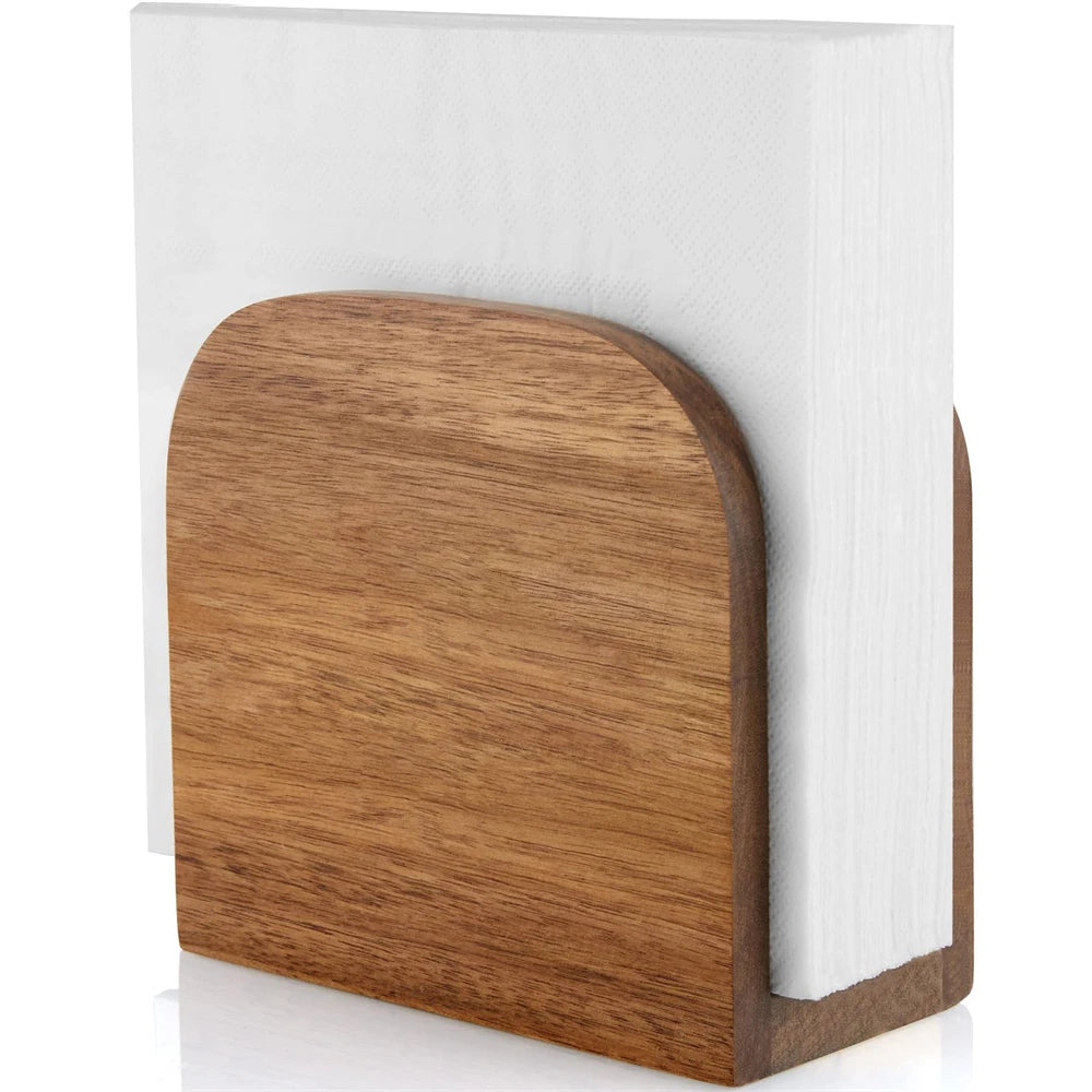 porte serviettes moderne bois naturel serviettes blanches cuisine salle manger