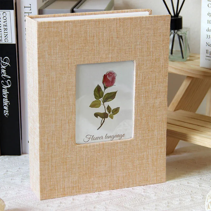 album photo tissu texturé noir gris rouge rose beige vert bleu decoratif floral 22cm