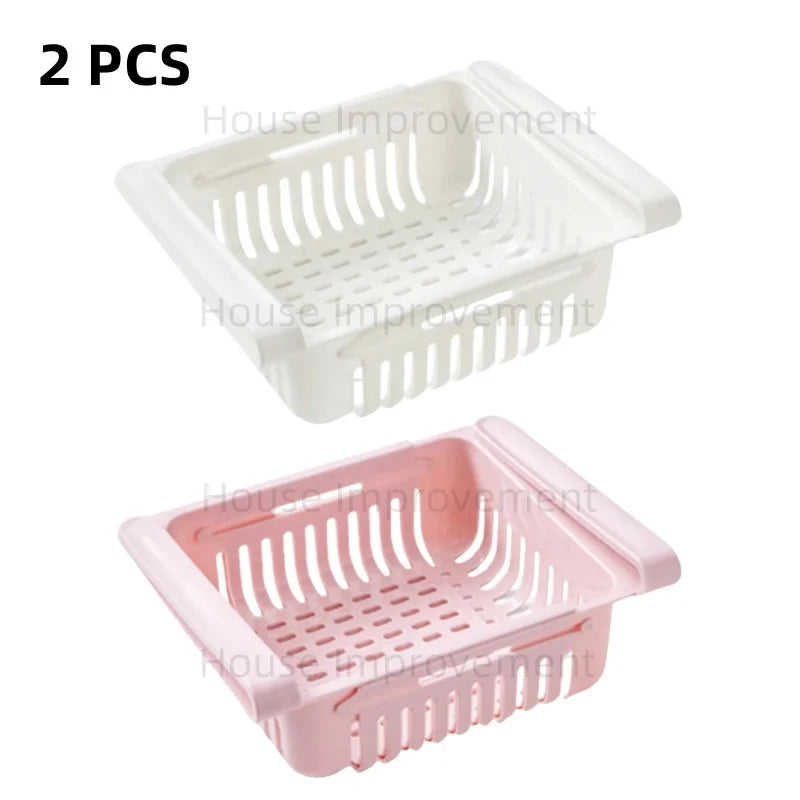 panier rangement moderne perforé beige bleu rose respectueux environnement organiser réfrigérateur congélateur transparent almacenamiento