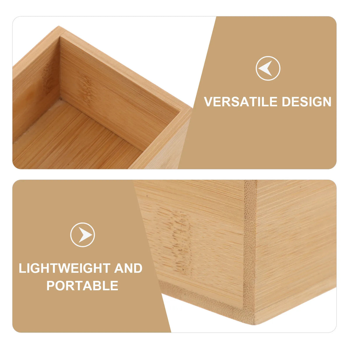boîte bijoux bois clair minimaliste rangement naturel ouvert sans couvercle.texture naturelle durable decorationintérieur