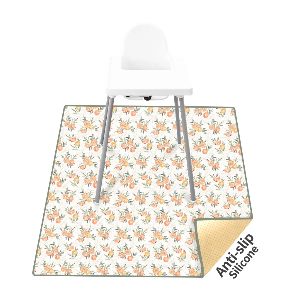 tapis anti dérapant enfant motif canards beige jaune texture pointillée moderne pliable activité jeu