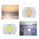 panneau led intégré 50w blanc 50 diodes smd aluminium moderne 3000k 6000k