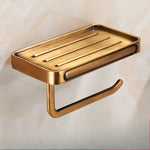 porte savon mural vintage ornements floraux porte rouleau papier toilette bronze blanc noir classic