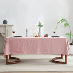 nappe polyestre texture lin moderne vert olive jaune rose pâle réutilisable machine transparente table