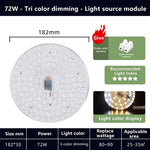 plaque led ronde diodes câble blanc moderne lumineuse 12w 18w 24w 36w 48w 72w