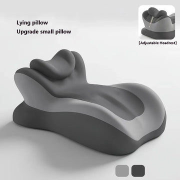 coussin ergonomique mousse mémoire forme colonne gris clair confortable ajustable lit canapé soulagement douleur