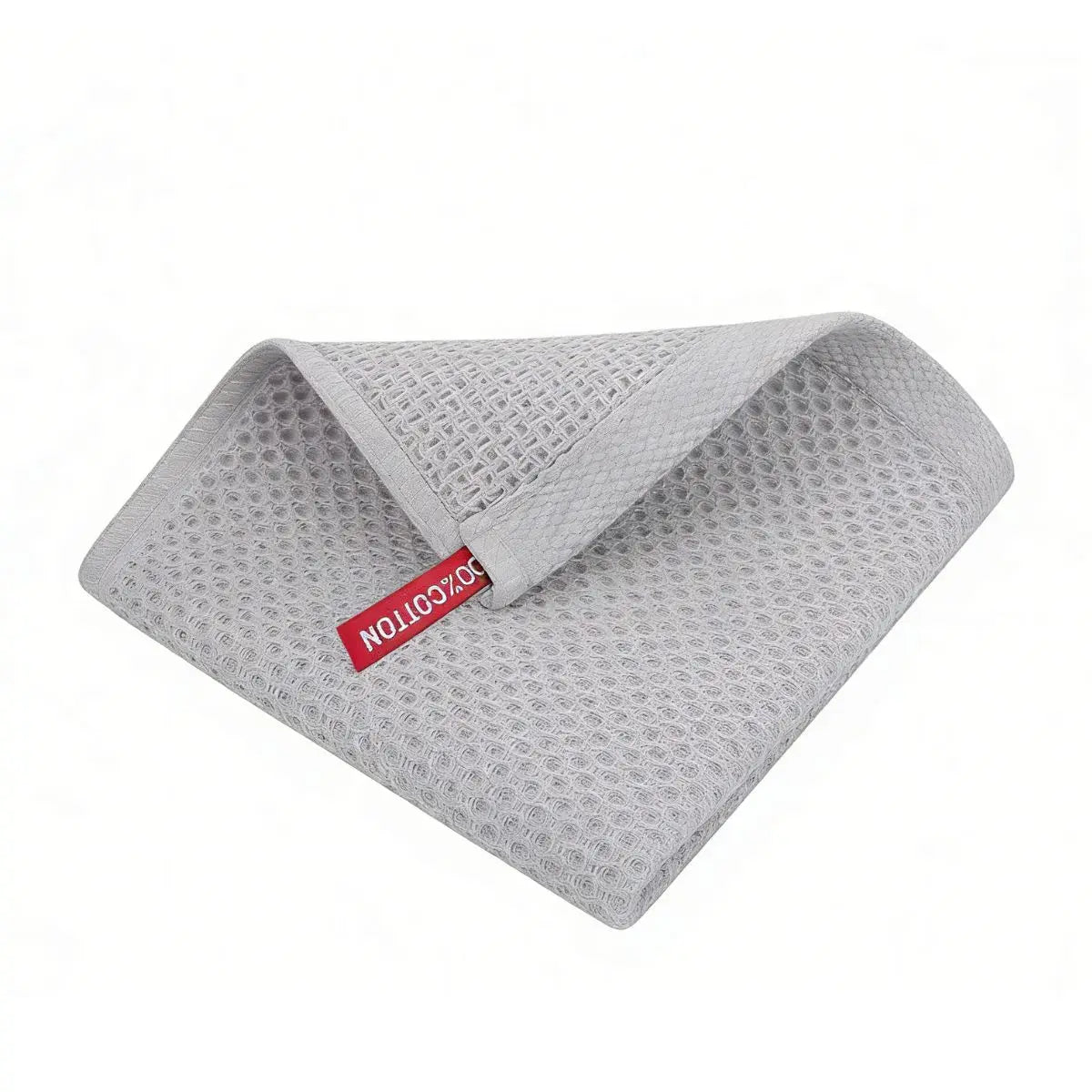 serviettes cuisine coton beige gris rouge maille fine moderne