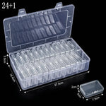 boîtes rangement transparentes modernes bijoux 30 miniatures incluses grande boîte pratique portative