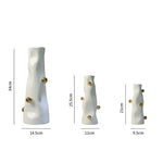 vase moderne résine or blanc argent vis fixé table ornement déco maison