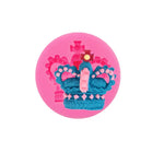 moule silicone fondant couronnes stylisées moderne pâte sucre chocolat decoration rose qualite environnement