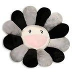 coussin fleuri moderne noir blanc doré argenté coton polyester lavable salon
