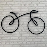 décoration murale silhouette vélo noir minimaliste moderne métal opacité 30cm 40cm 50cmuspenduintérieurextérieur