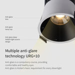 Spot LED moderne blanc noir 75mm 249lm 2700k 6500k DALI dimmable(touch) aluminium