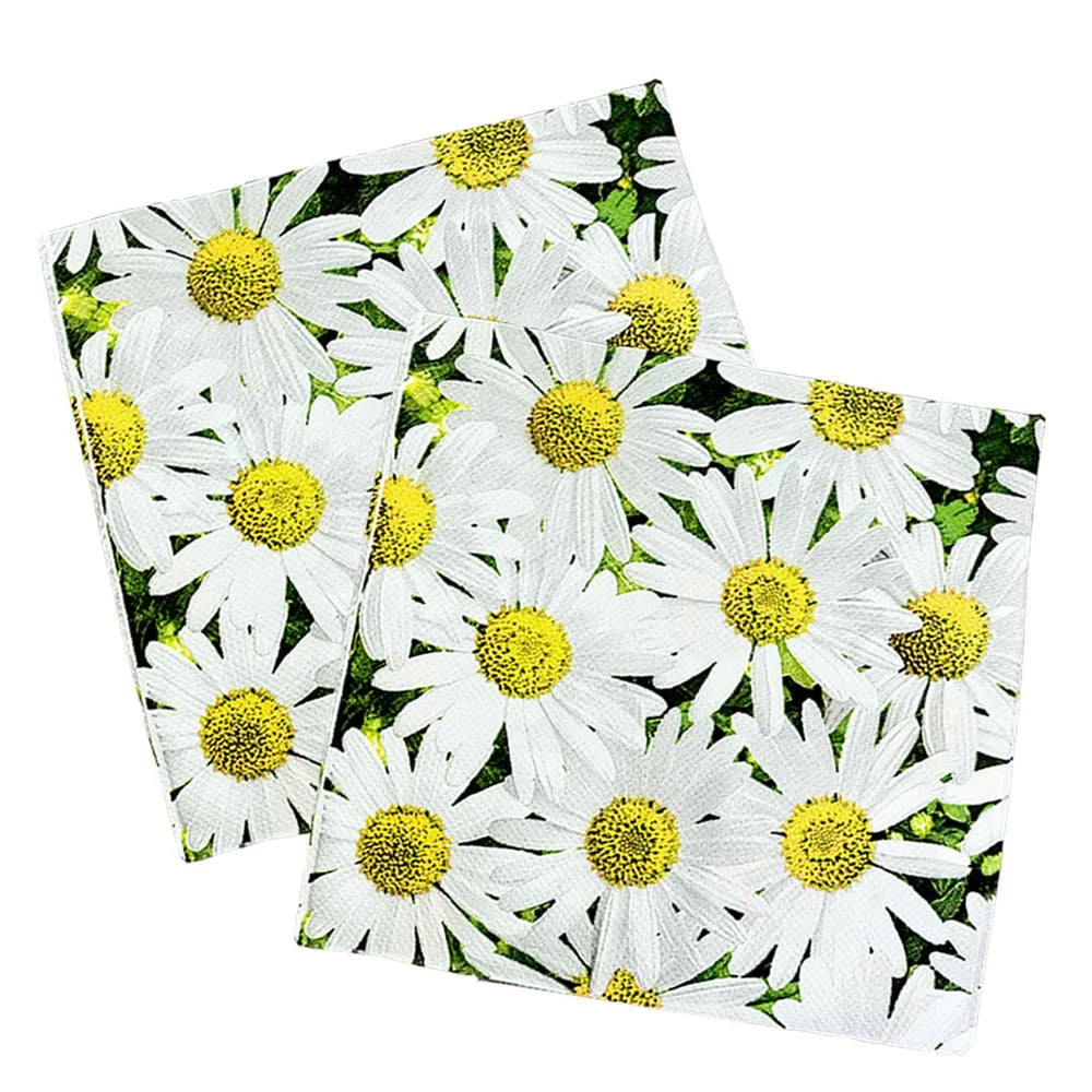 serviettes jetables papier fleur motif fruits cerises moderne anniversaire mariage fete enfants cocktail