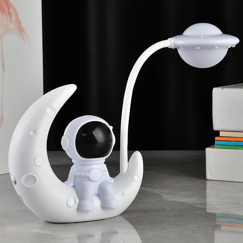 veilleuse led lampe astronaute lune rechargeable table decoration moderne chambre enfants spatial