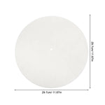 tapis feutre vinyle antidérapant plateau tournant phonographe mat glisse record lunaire moderne vintage blanc