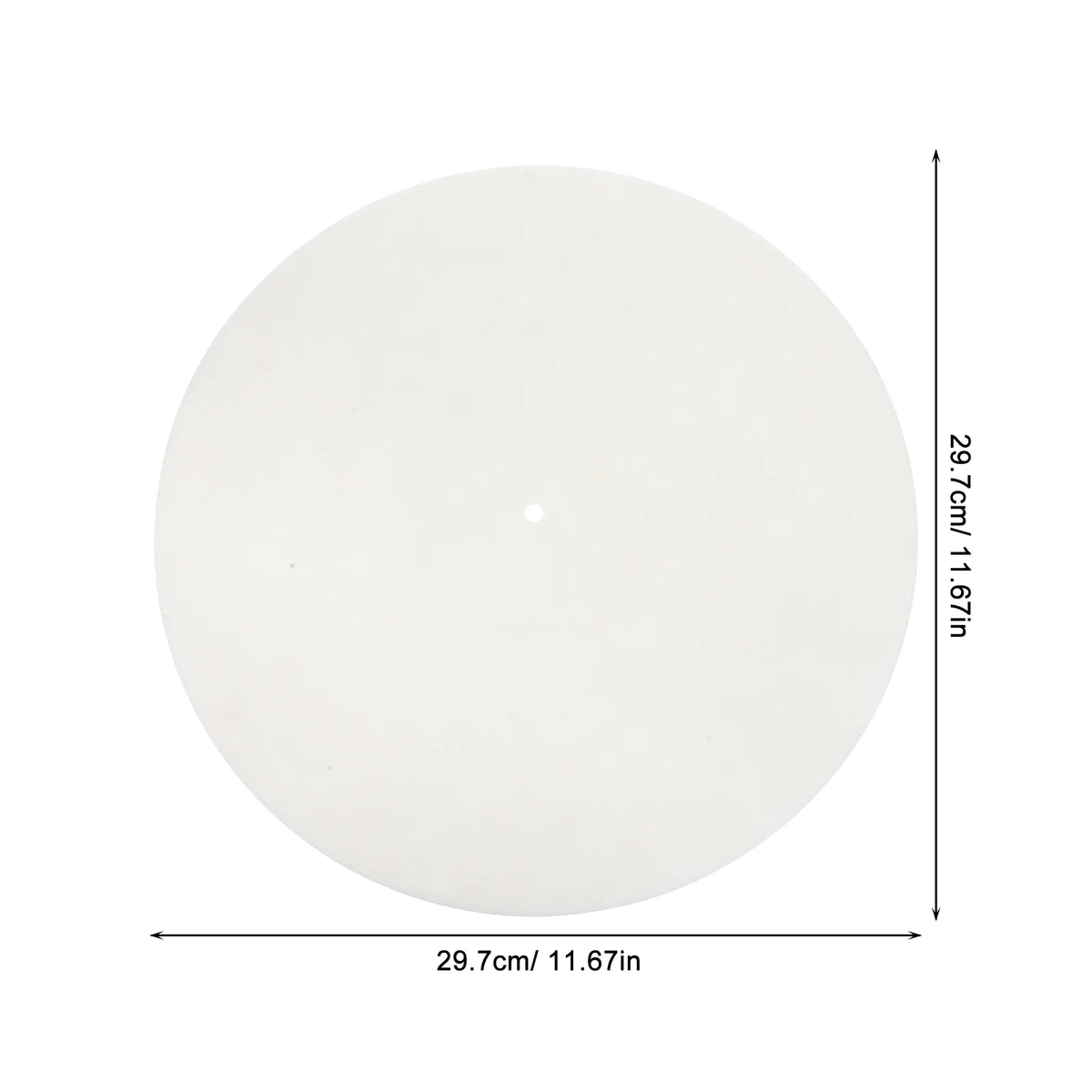 tapis feutre vinyle antidérapant plateau tournant phonographe mat glisse record lunaire moderne vintage blanc