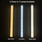 lampe led rechargeable blanc moderne adhésive 60 lumens 10cm 20cm 30cm 50cm