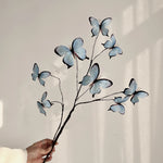 décoration intérieure branche artificielle papillons bleu violet branches naturelles maison mariage anniversaire